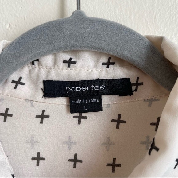 Paper Tee Milky Botton Up Shirt - L - Picture 3 of 10